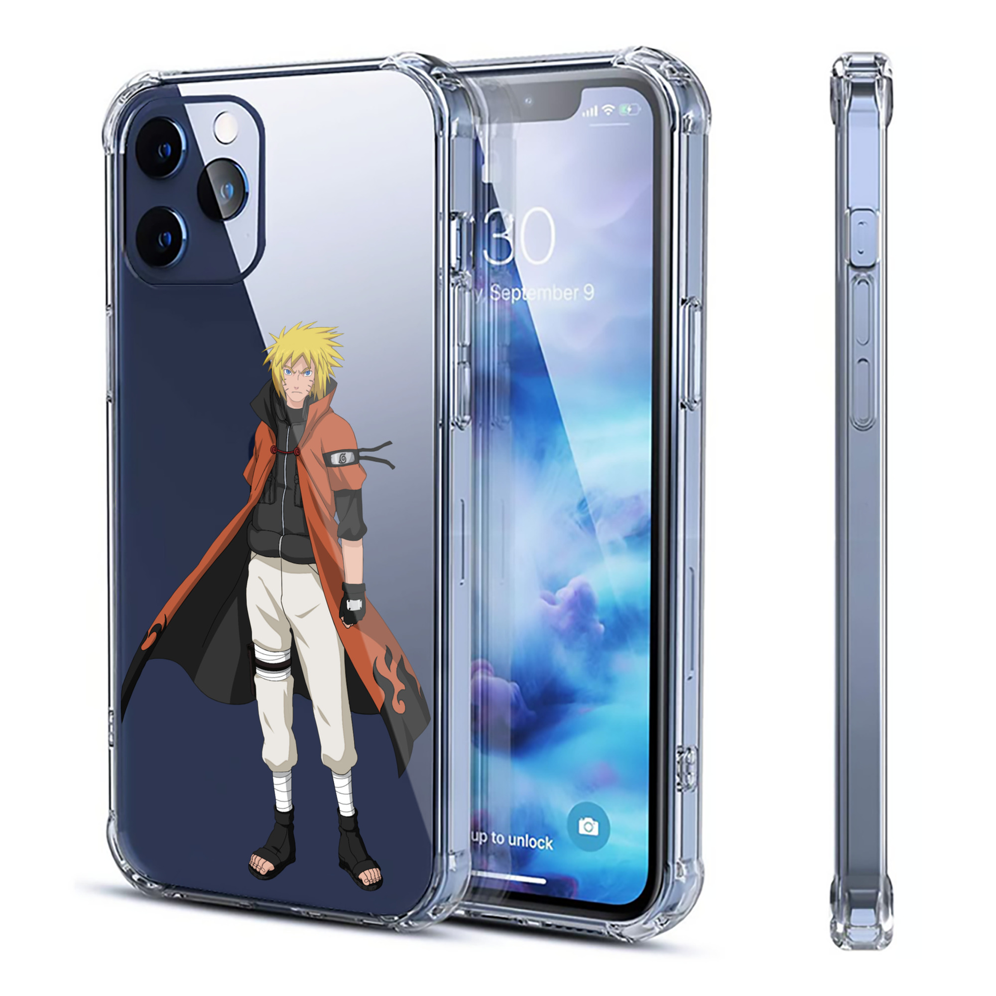 （画像用） NARUTO -ナルト- うずまき ナルト Uzumaki Naruto 【iPhone 12シリーズ対応】透明スマホケース（クリアソフトケース）